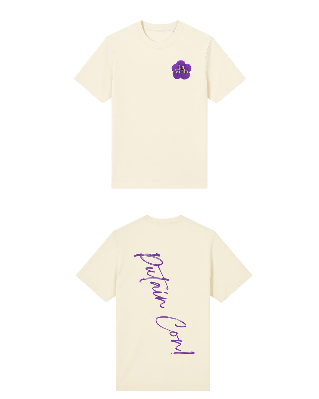 T-Shirt La Viola blanc cassé