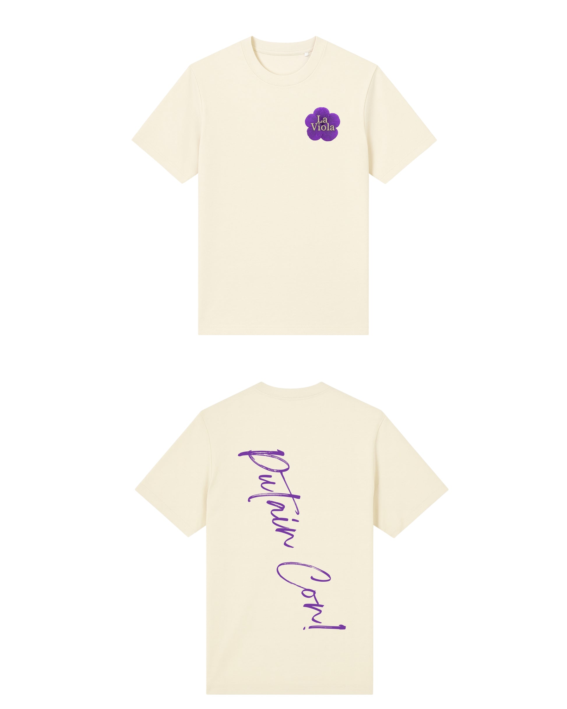 T-Shirt La Viola blanc cassé