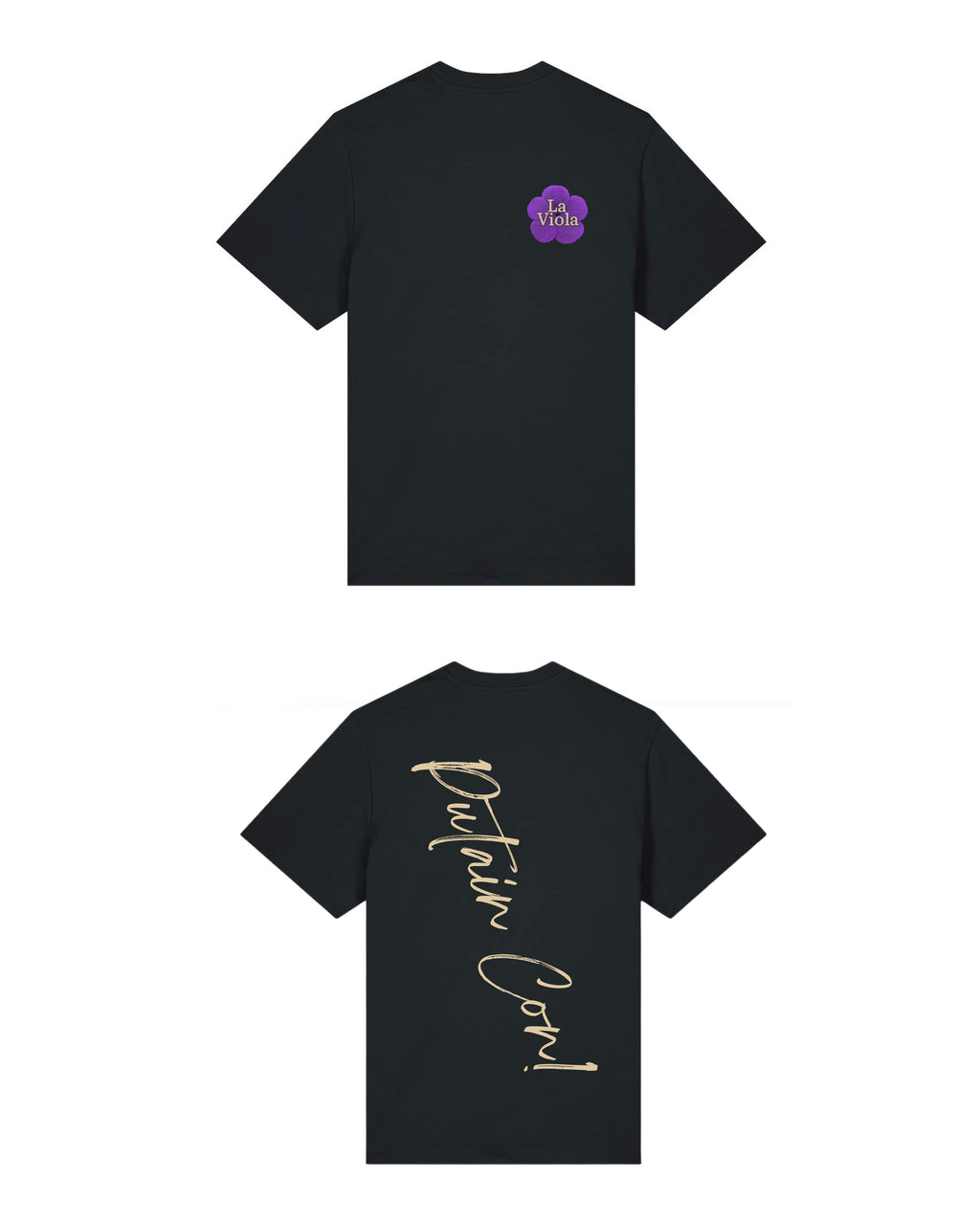 T-Shirt La Viola noir